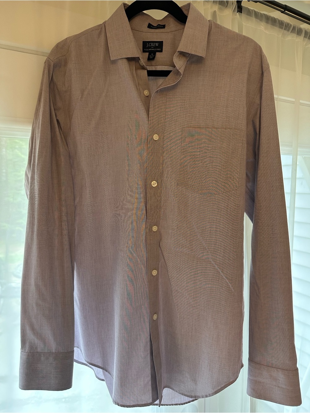 J. Crew Men's Button-Down Dress Shirt - Mauve Pink